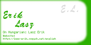 erik lasz business card